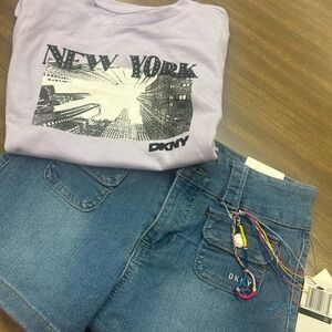 DKNY Lilac and Blue Kids Matching Set